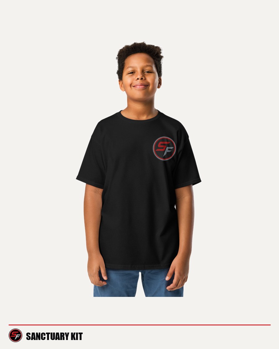 Kids' Sanctuary tee, black
