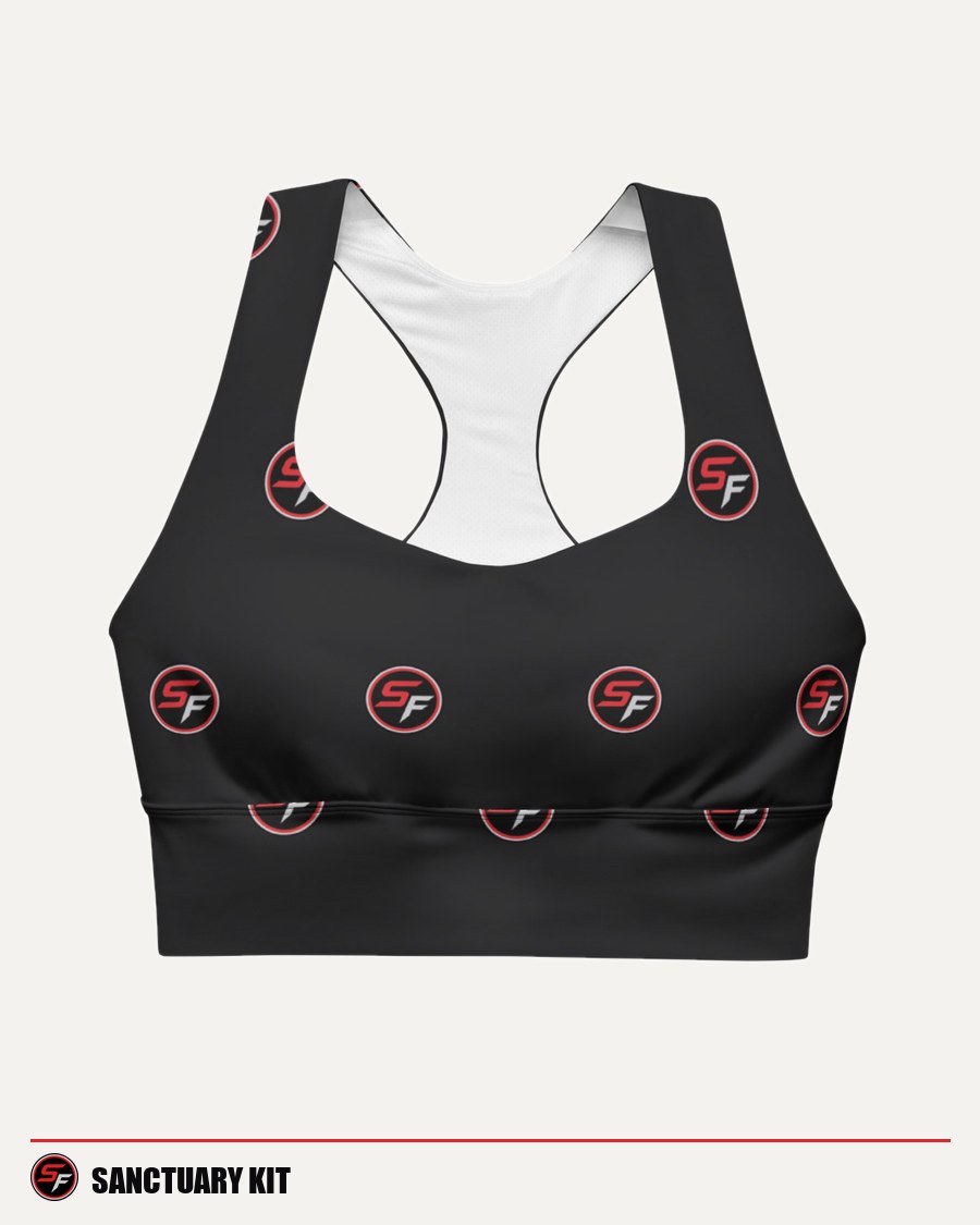 Sanctuary longline sports bra, white