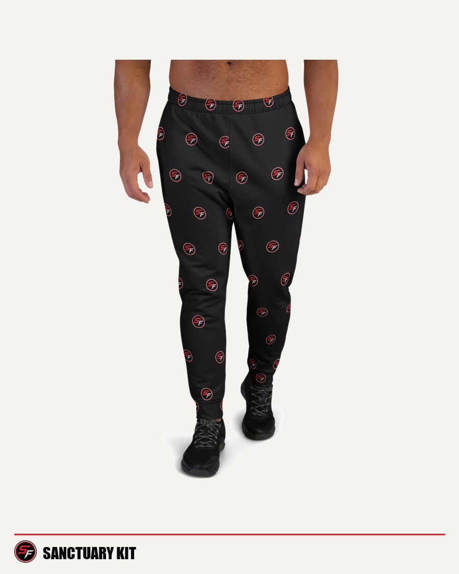 Men's Sanctuary joggers, white