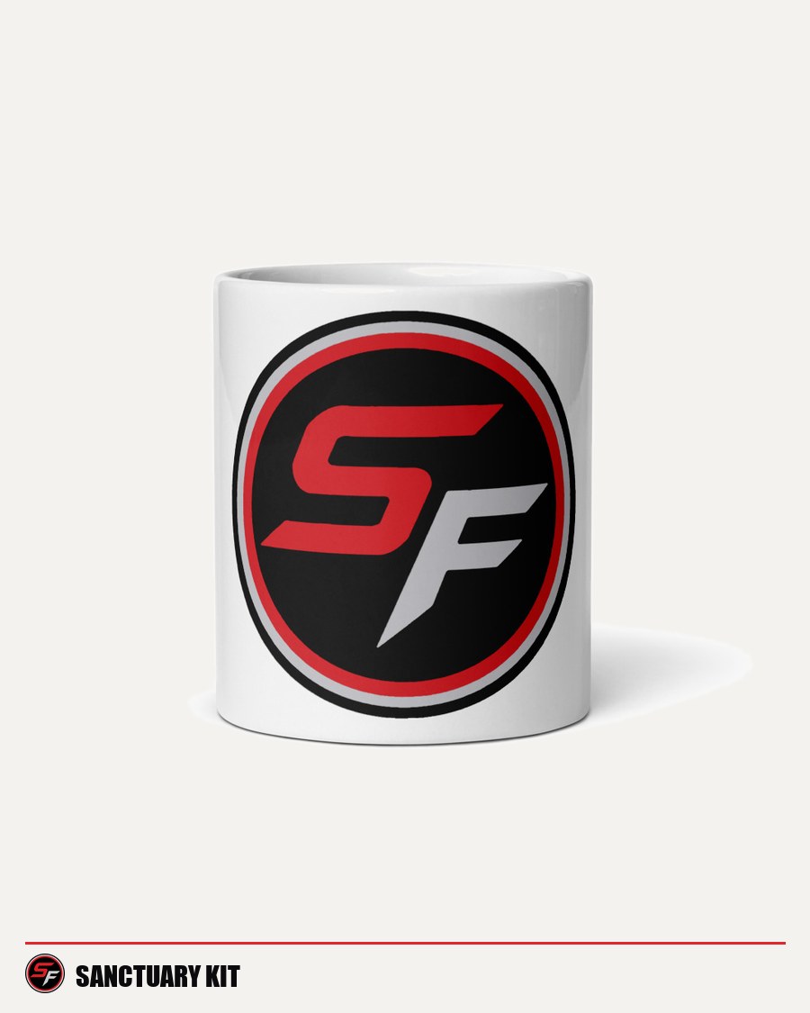 Sanctuary mug, white