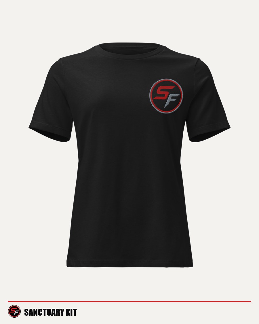 Women's Sanctuary tee, black